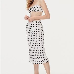 For Love and Lemons Shortcake Bias Skirt L